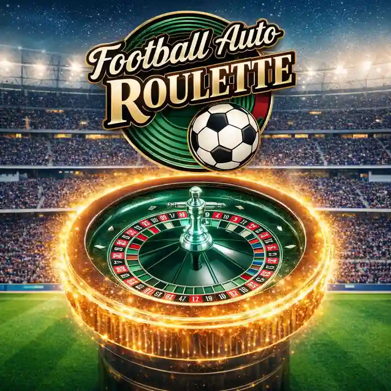 Football Auto Roulette casino game interface